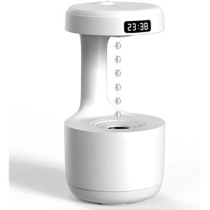 Ouvian Anti-Gravity Humidifier with LED Clock Display (2024 Upgrade, 800ml)