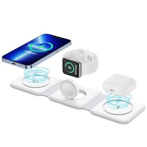 3-in-1 Foldable MagSafe & Qi2 Wireless Charger