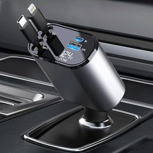 Ouvian 4-in-1 Retractable Car Charger (RC12W-1)