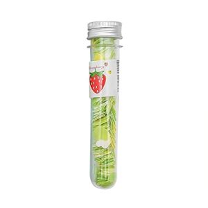 Ouvian Portable Flower-Shaped Paper Soap Strips in Test Tube Bottle – Ideal for Travel & Hand Washing