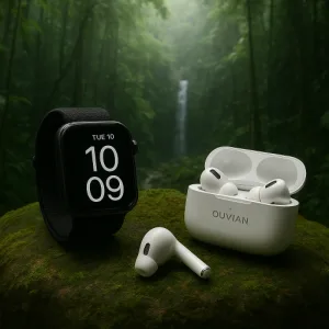 Ouvian Premium Smart Combo – Watch Series 10 + AirPods Pro 2 Type-C ( Silicone Case free )